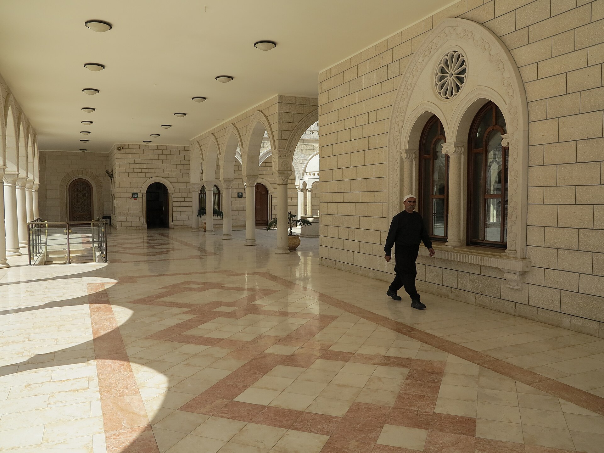 The domed shrine complex of Nabi Shu'ayb in the Galilee hills