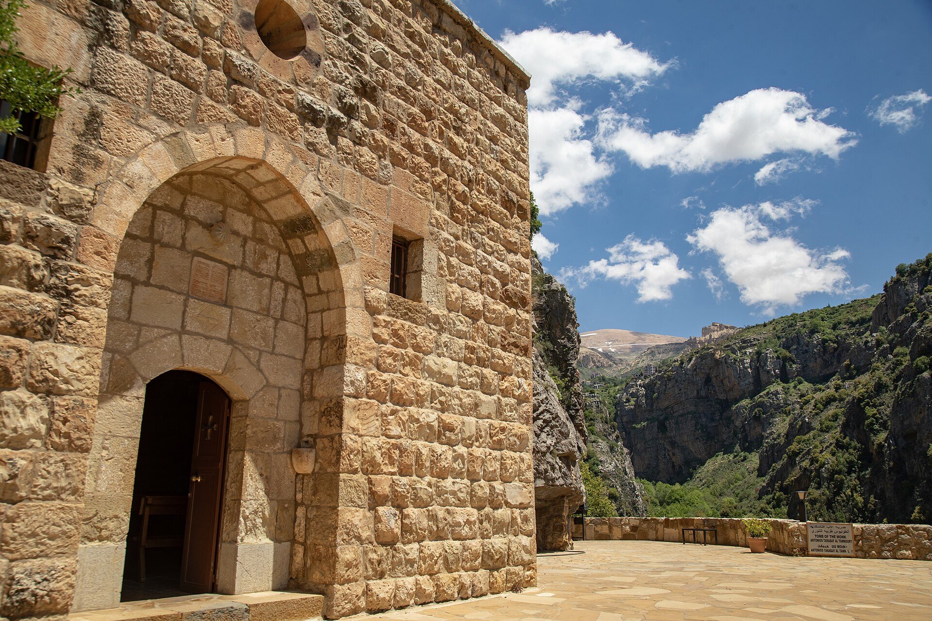 The rock-cut monastery church of Qannoubine in the Qadisha valley